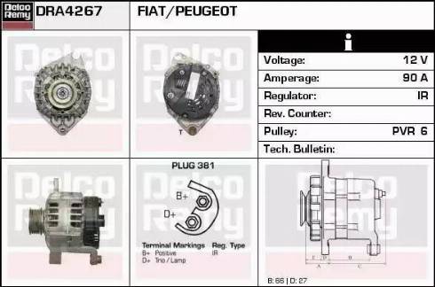 Remy DRA4267 - Генератор autosila-amz.com