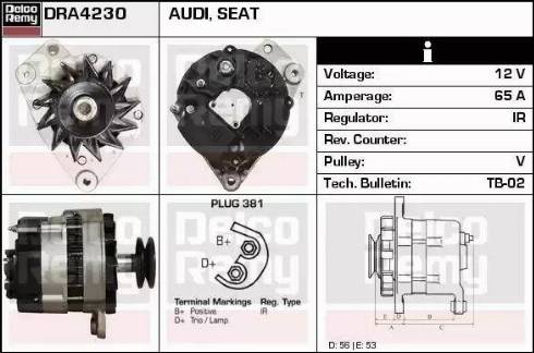 Remy DRA4230 - Генератор autosila-amz.com