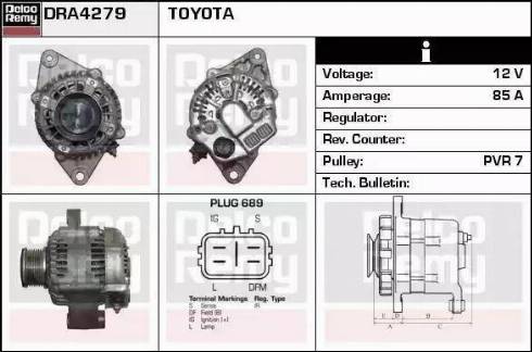 Remy DRA4279 - Генератор autosila-amz.com