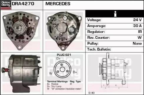 Remy DRA4270 - Генератор autosila-amz.com