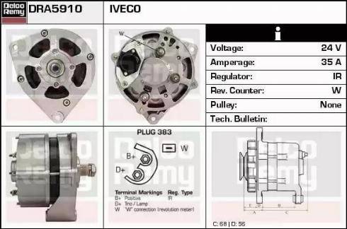 Remy DRA5910 - Генератор autosila-amz.com