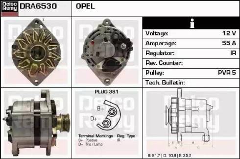 Remy DRA6530 - Генератор autosila-amz.com