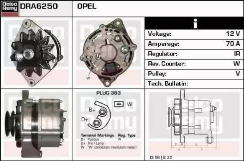 Remy DRA6250 - Генератор autosila-amz.com