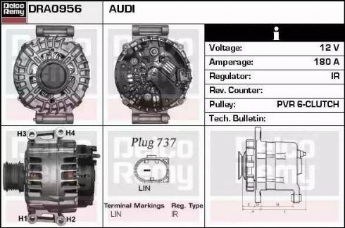 Remy DRA0956 - Генератор autosila-amz.com