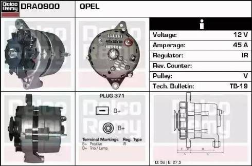 Remy DRA0900 - Генератор autosila-amz.com