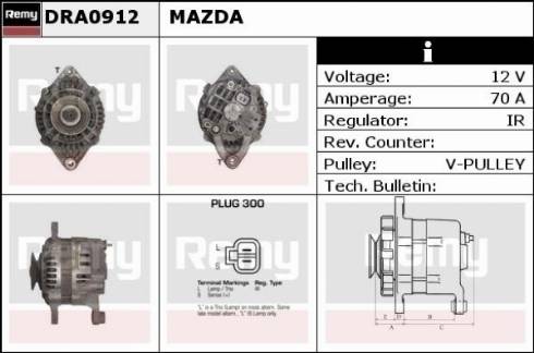 Remy DRA0912 - Генератор autosila-amz.com