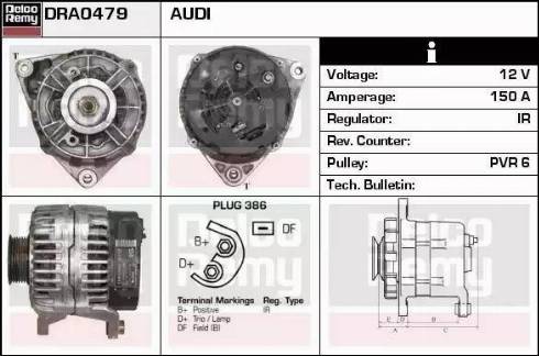 Remy DRA0479 - Генератор autosila-amz.com