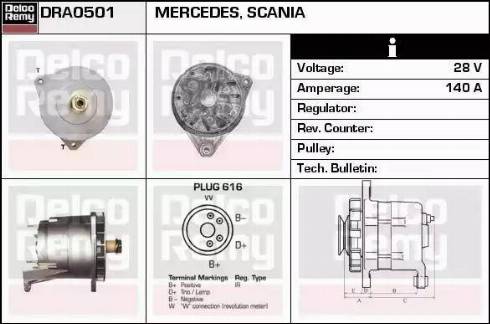 Remy DRA0501 - Генератор autosila-amz.com