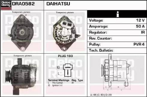 Remy DRA0582 - Генератор autosila-amz.com