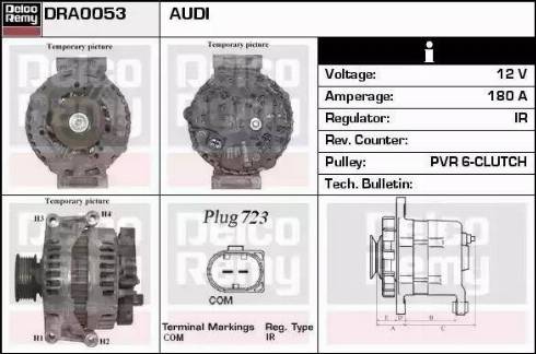 Remy DRA0053 - Генератор autosila-amz.com