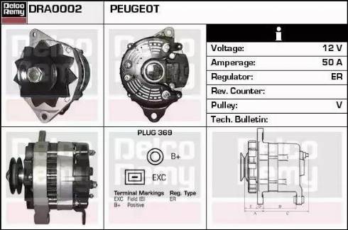 Remy DRA0002 - Генератор autosila-amz.com