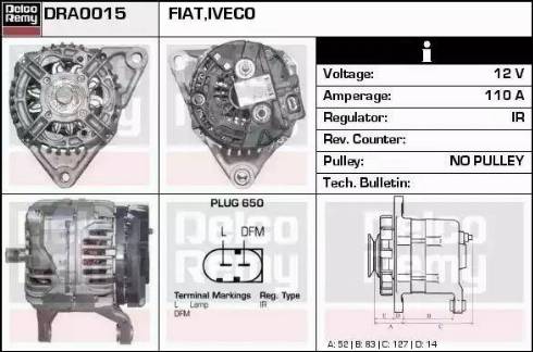 Remy DRA0015 - Генератор autosila-amz.com