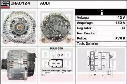 Remy DRA0124 - Генератор autosila-amz.com