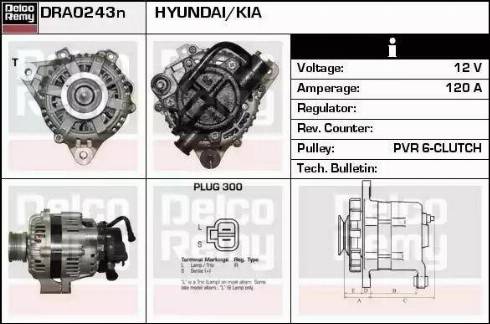 Remy DRA0243N - Генератор autosila-amz.com