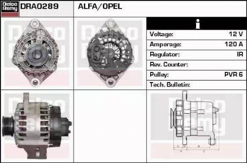 Remy DRA0289 - Генератор autosila-amz.com