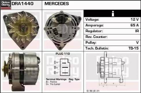 Remy DRA1440 - Генератор autosila-amz.com