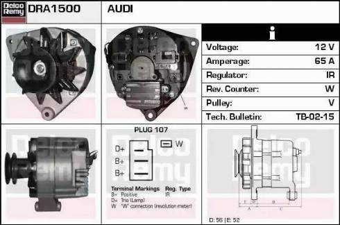 Remy DRA1500 - Генератор autosila-amz.com