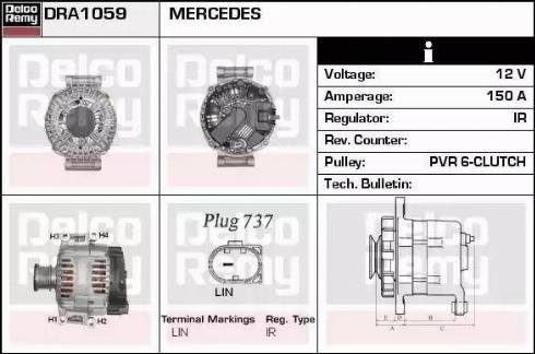 Remy DRA1059 - Генератор autosila-amz.com