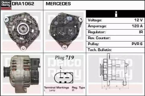 Remy DRA1062 - Генератор autosila-amz.com