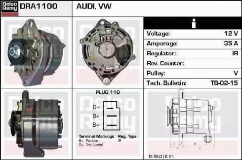 Remy DRA1380 - Генератор autosila-amz.com