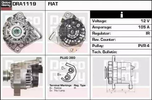 Remy DRA1119 - Генератор autosila-amz.com