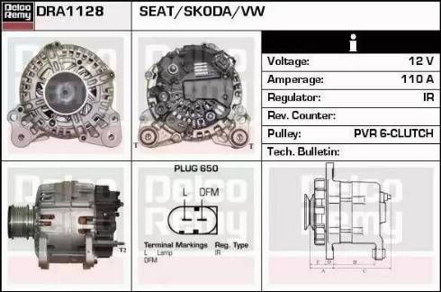 Remy DRA1128 - Генератор autosila-amz.com