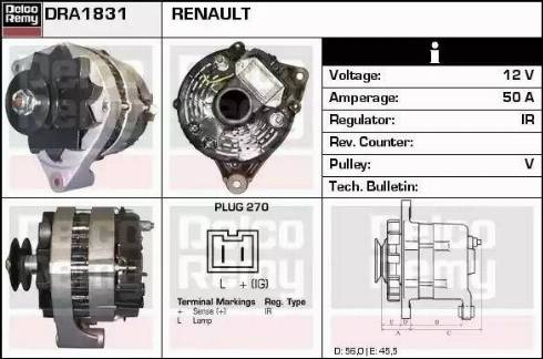 Remy DRA1831 - Генератор autosila-amz.com