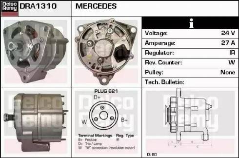 Remy DRA1310 - Генератор autosila-amz.com