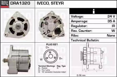 Remy DRA1320 - Генератор autosila-amz.com