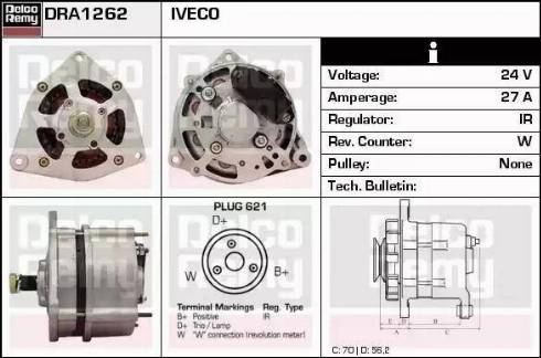 Remy DRA1262 - Генератор autosila-amz.com