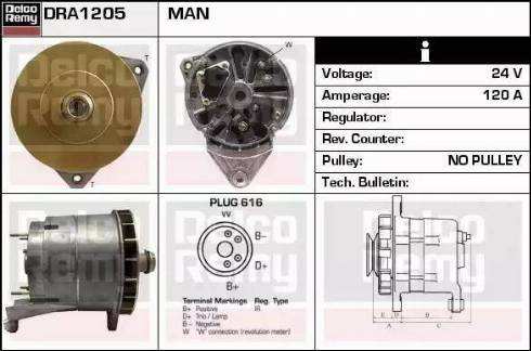 Remy DRA1205 - Генератор autosila-amz.com