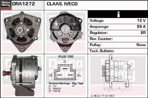 Remy DRA1272 - Генератор autosila-amz.com