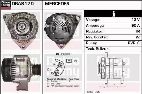 Remy DRA8170 - Генератор autosila-amz.com