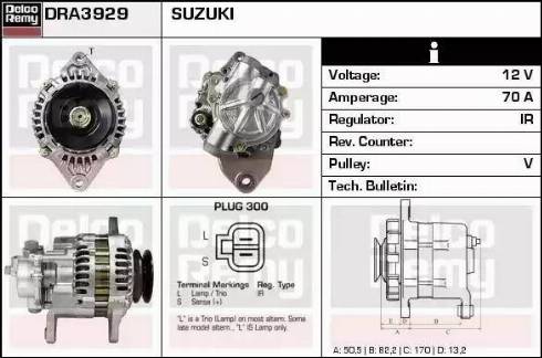 Remy DRA3929 - Генератор autosila-amz.com