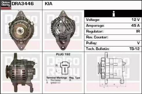 Remy DRA3446 - Генератор autosila-amz.com