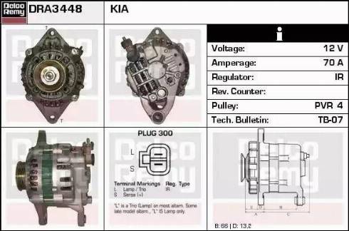 Remy DRA3448 - Генератор autosila-amz.com