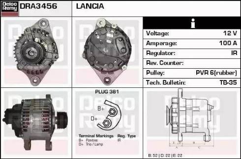 Remy DRA3456 - Генератор autosila-amz.com