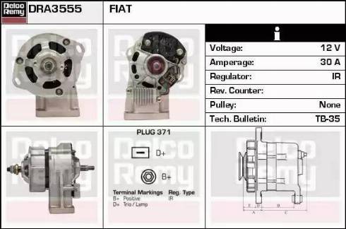 Remy DRA3555 - Генератор autosila-amz.com