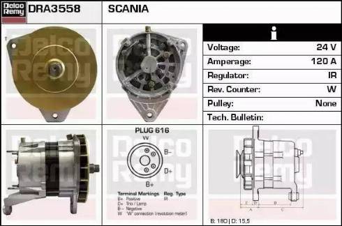 Remy DRA3558 - Генератор autosila-amz.com