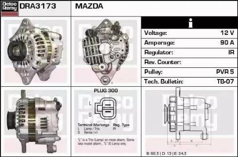 Remy DRA3173 - Генератор autosila-amz.com