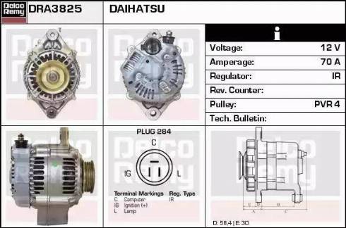 Remy DRA3825 - Генератор autosila-amz.com