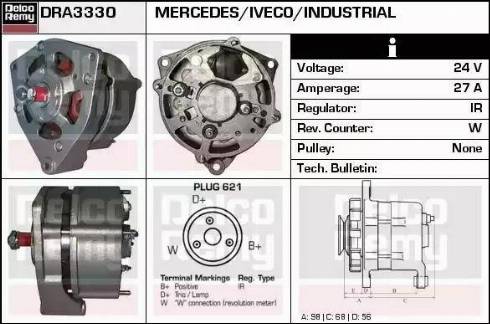 Remy DRA3330 - Генератор autosila-amz.com