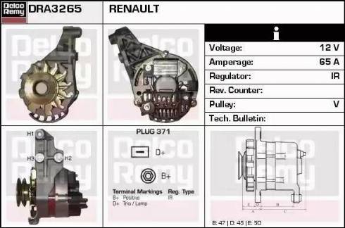 Remy DRA3265 - Генератор autosila-amz.com