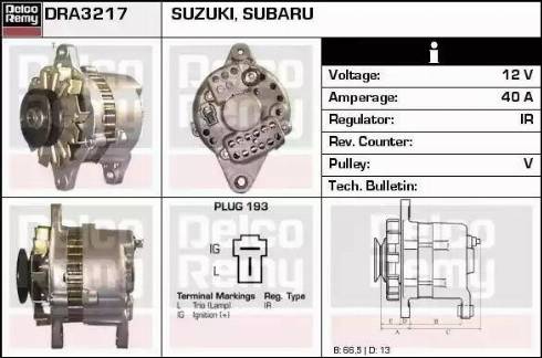 Remy DRA3217 - Генератор autosila-amz.com