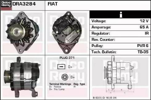 Remy DRA3284 - Генератор autosila-amz.com