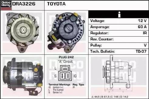 Remy DRA3226 - Генератор autosila-amz.com