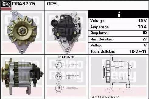 Remy DRA3275N - Генератор autosila-amz.com