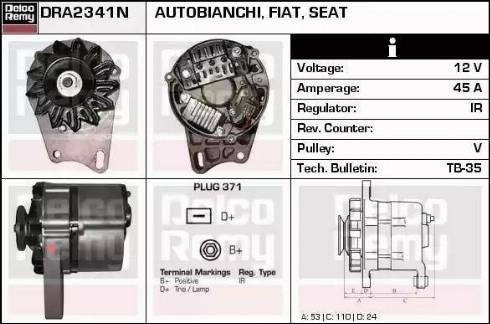 Remy DRA2341N - Генератор autosila-amz.com