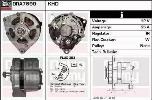 Remy DRA7890 - Генератор autosila-amz.com