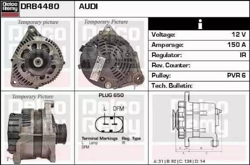 Remy DRB4480 - Генератор autosila-amz.com